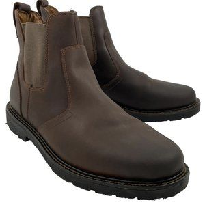 Dockers Chelsea Stain Defender Leather Boots Brown Mens Size 9.5 M